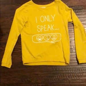 Cute cotton H&M top -girls size 12-14 like new